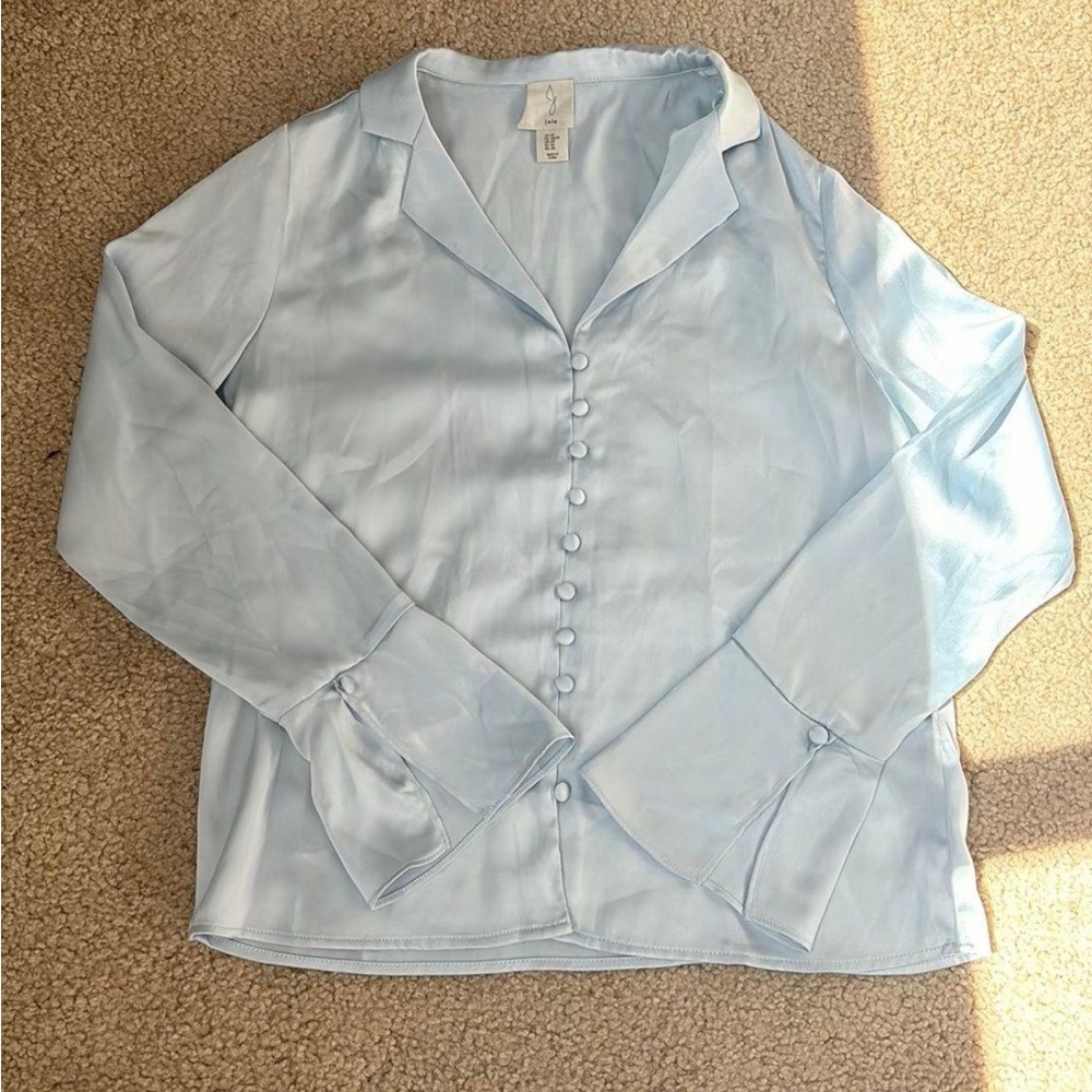 Blue satin blouse, Joie (Brand)